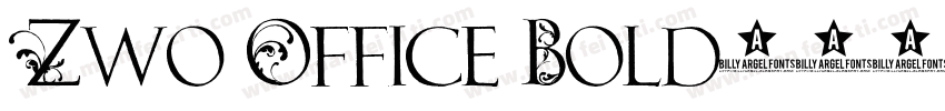 Zwo Office Bold字体转换